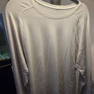 Mens Lululemon Metal Vent Breathe Long Sleeve, XL, White